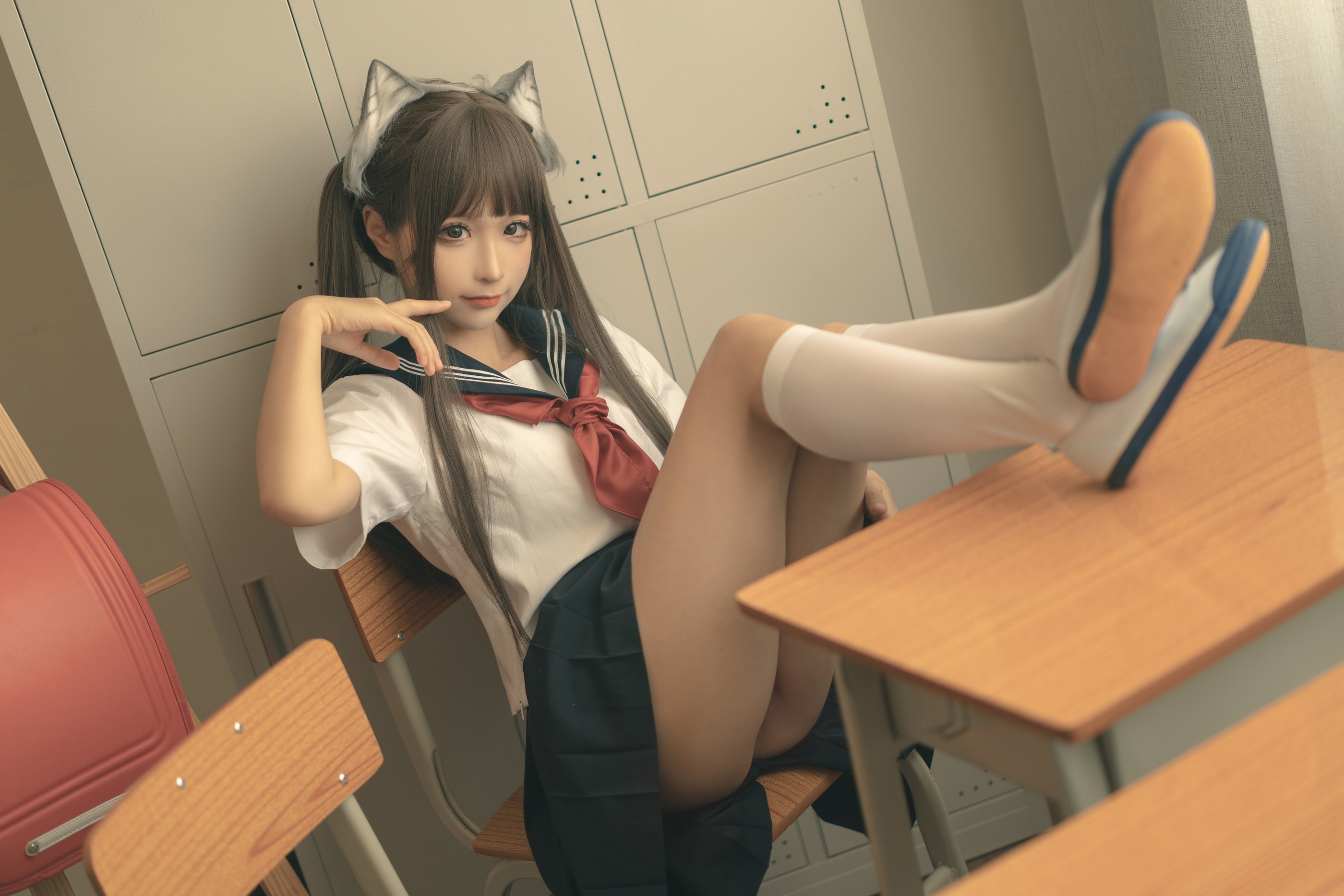 图片[1]-蠢沫沫 – NO.158 放学后 [130P]-XikXak